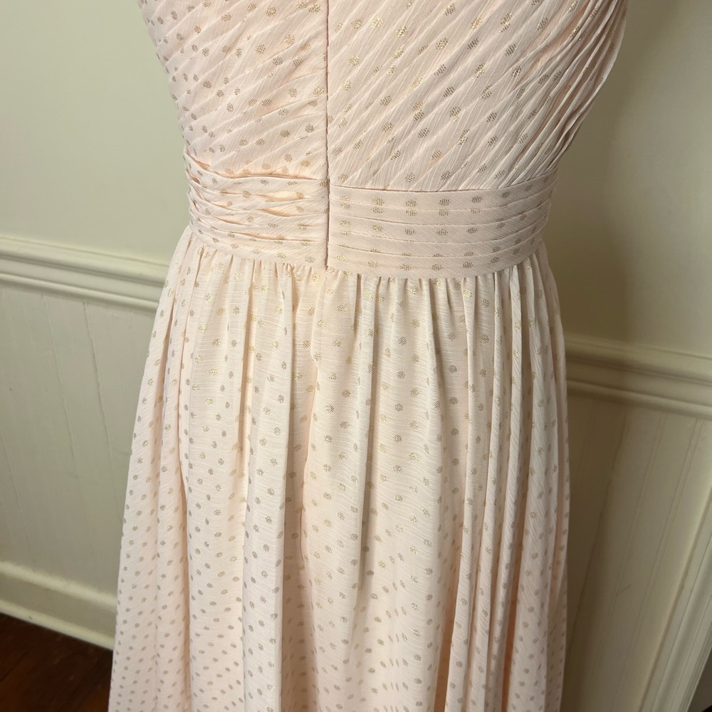 Elegant One-Shoulder Pink Dress - Picture 10 of 12